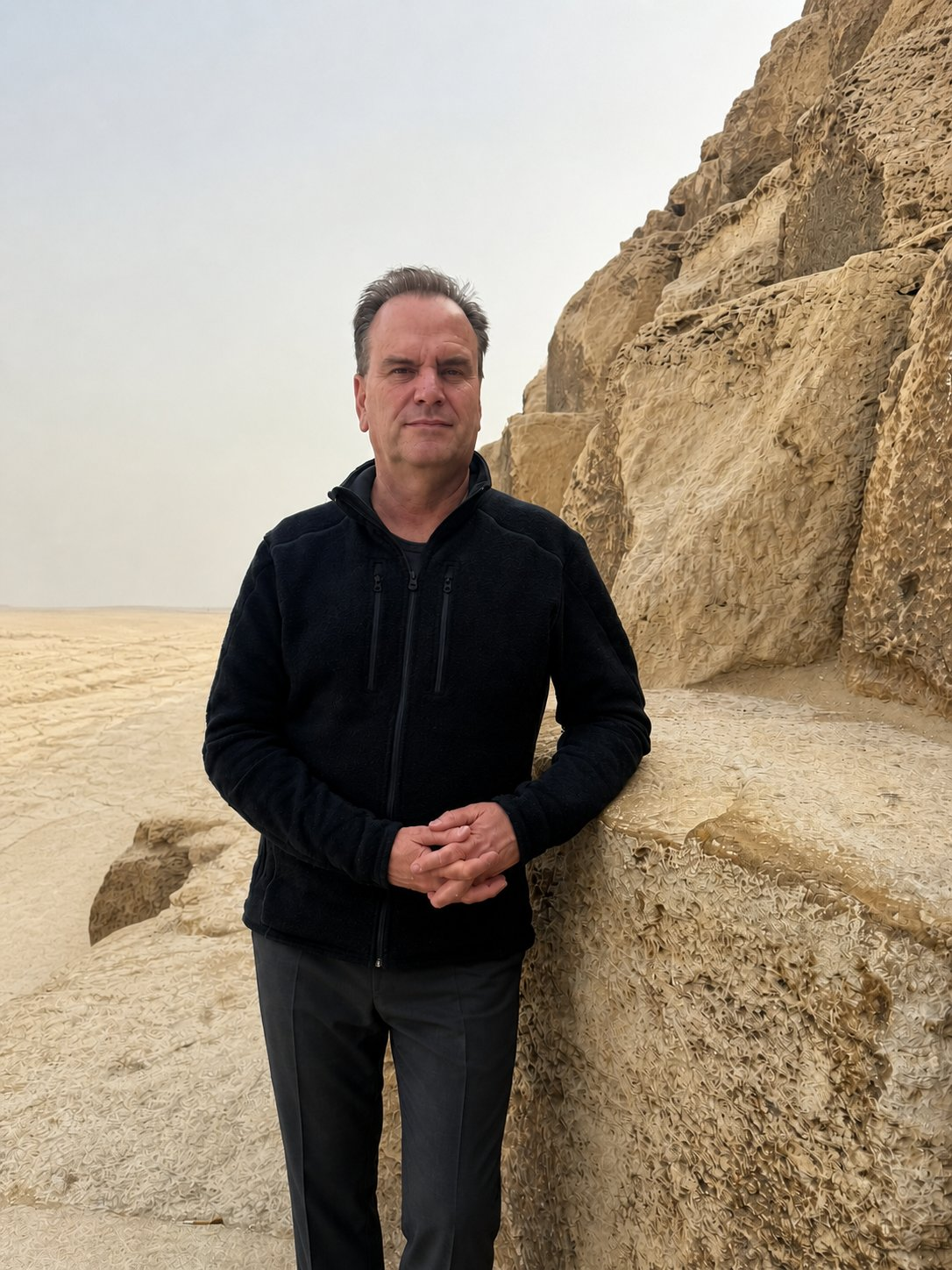Shane Hall at the Great Pyramid of Giza